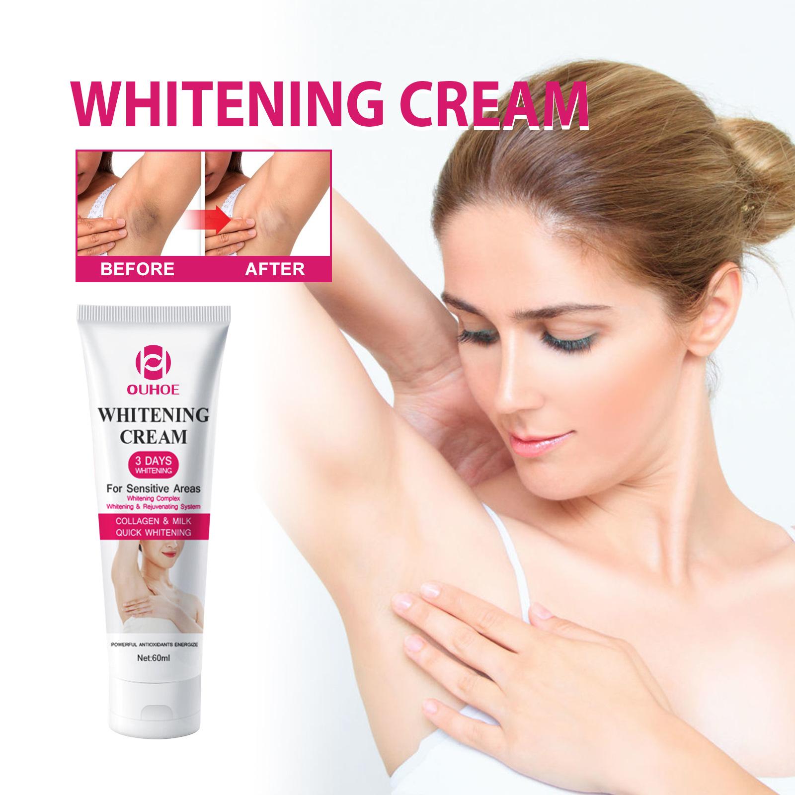 Whitening Cream for Dark Skin Armpit Lightening Intimate Areas Underarm Body Skin Care Private Parts Whiten Cream Beauty Health