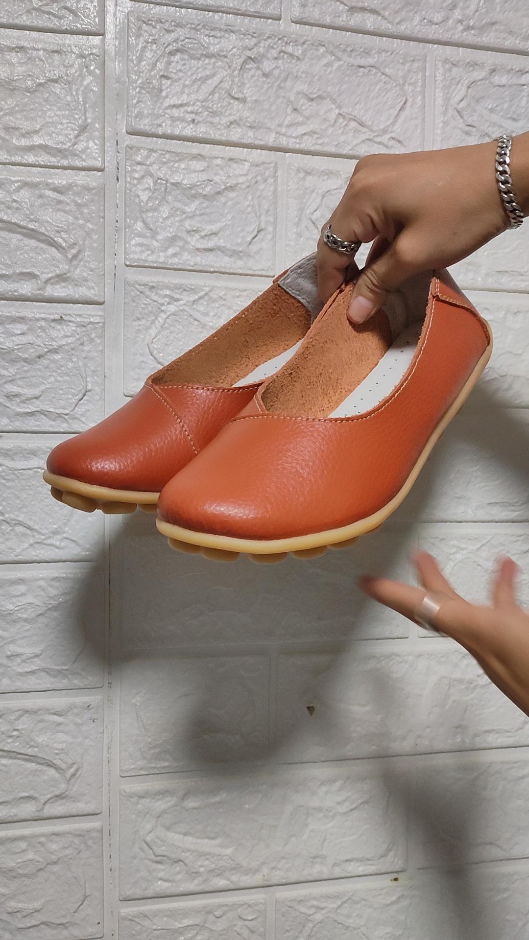 Women Leather Driving Moccasins Comfort Flats Casual Slip On Blue Nurse Plus Size Summer Ballet Shoes for Girl