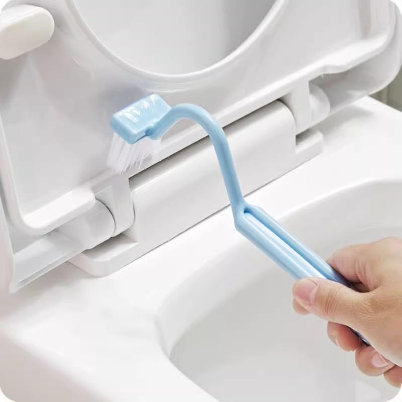 Bathroom V-shaped Toilet Brush Japanese Dead Corner Cleaning Brush Creative Toilet Brush Plastic Curved Brush Toilet Cleaning Brush