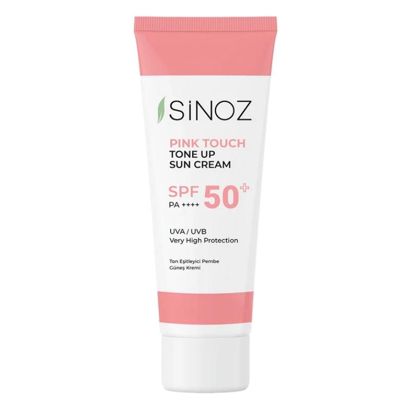 Sinoz Розовый тональный солнцезащитный крем SPF 50+ - Высокая защита от UVA 50 мл