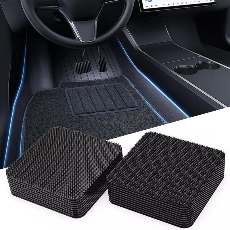 SEAMETAL Car Mat Fastening Stickers Universal Self Adhesive Fastener Car Floor Mat Clips Adhesive Tape for BMW X3 X5 Mercedes Benz