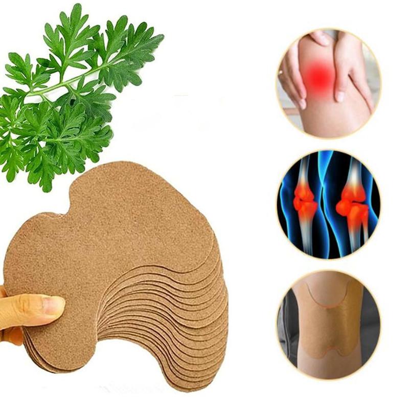 Knee Pain Relief Patch Wormwood Extract Joint Ache Pain Relieving Herbal Sticker Lumbar Spine Medical Plaster Muscle Strain Pain Sticker