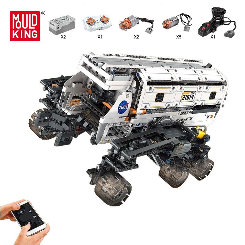 MOULD KING 21014 Технические строительные блоки приложение RC моторизованный Star Explorer автомобиль в сборе кирпичи игрушки для детей рождественские подарки