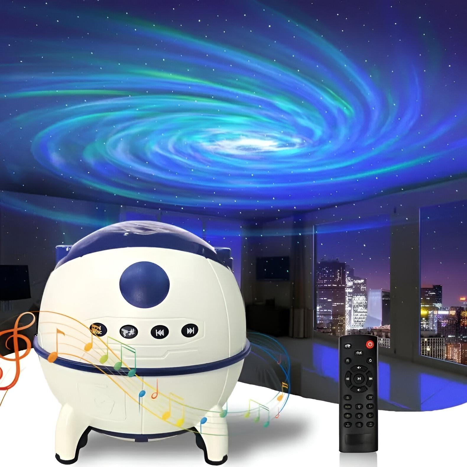 Творческий проектор Aurora Light Bluetooth-динамик Space Cabin Night Lights для украшения спальни