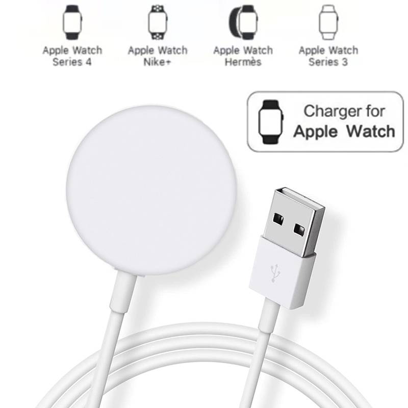 Беспроводное зарядное устройство для IWatch 7 6 SE 5 4 8 Магнитная зарядная док-станция USB-кабель для зарядного устройства, совместимый с серией часов