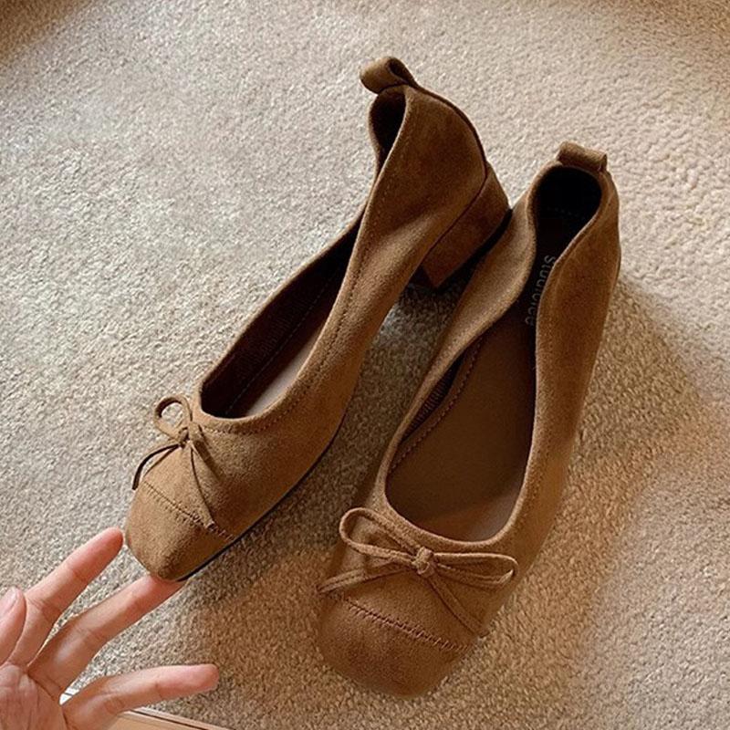 Eilyken Leopard Print Butterfly-kont Square Toe Women Pumps Elegant Low Heels Sandals Fashion Daily Dress Shoes