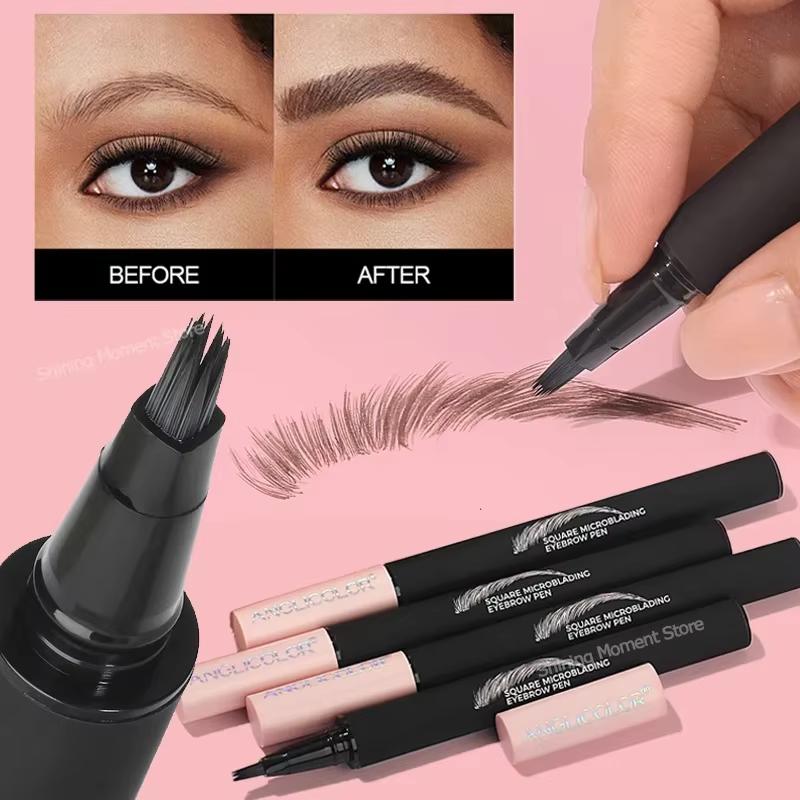 4-sided Angle Tip Liquid Eyebrow Pencil Waterproof Natural Eyebrow Tattoo Pen Long-lasting Makeup Water Eye Brow Pencil Cosmetic