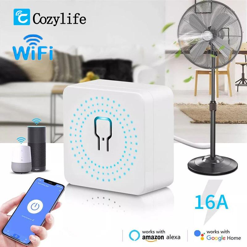 Умный WiFi беспроводной модуль переключателя-автомата реле 16A/20A Двухстороннее управление Управление через приложение Удаленное управление AC100-240V Поддержка Alexa Google Home