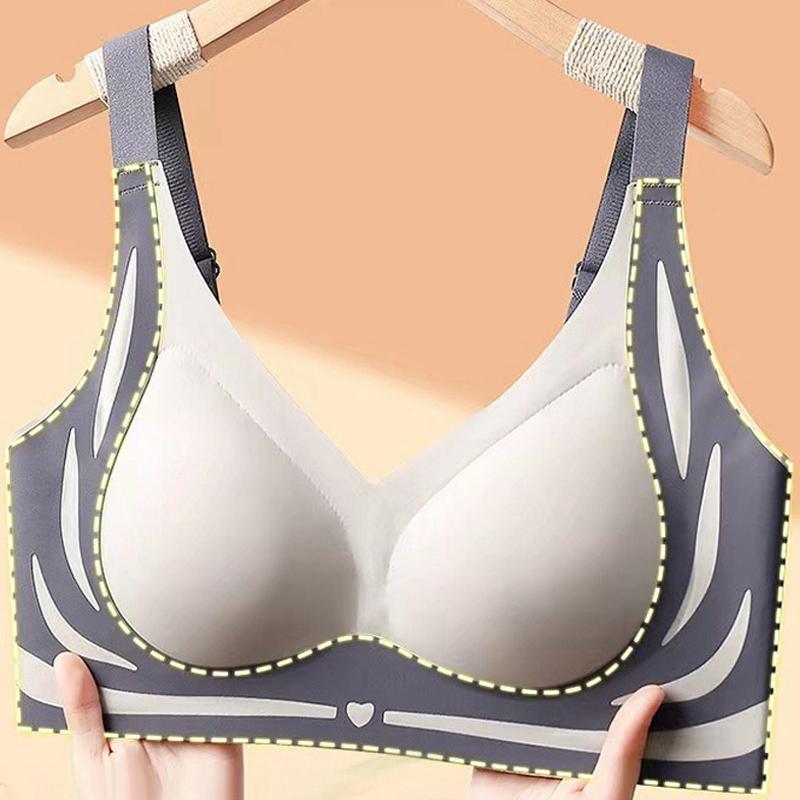 Women's Seamless Bras Gathering Push-Up Breasts Bra No Steel Ring Lifting Breathable Underwear