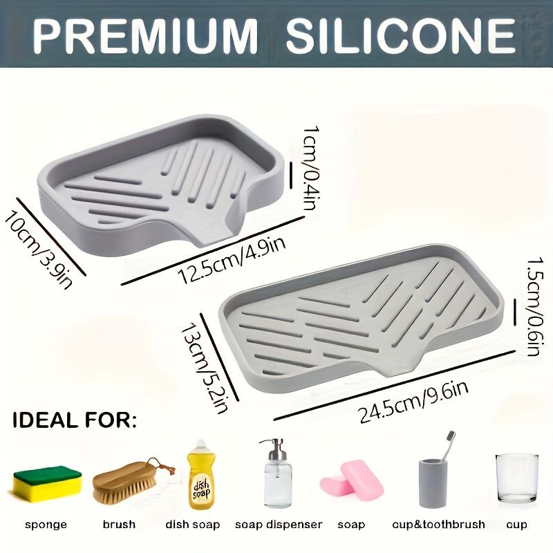 Silicone Kitchen Sink Tray Soap Holder
