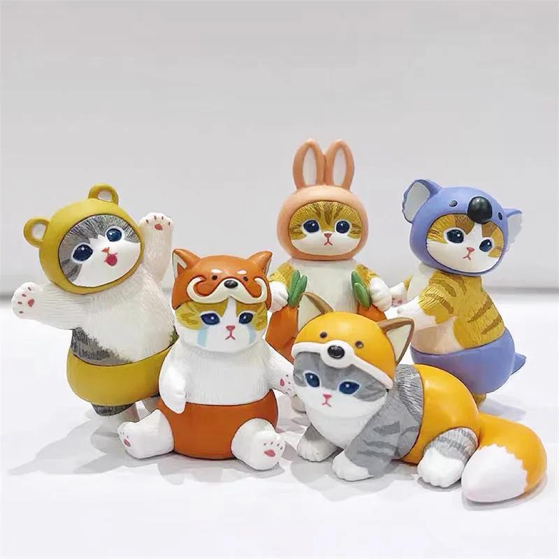 Cat Cos Animal Panda Rabbit Action Figure Toy Decoration Ornaments Xmas Gift