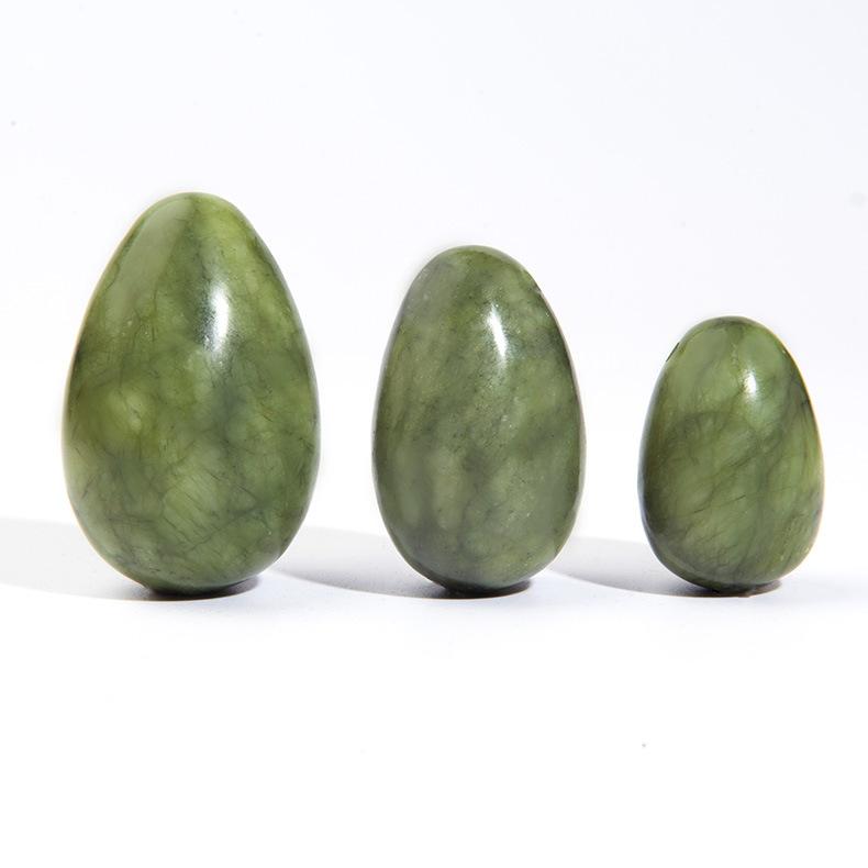 Роликовый массажер для тела с имитацией нефритового яйца, массаж лица, морщин, расслабление таза, упражнения