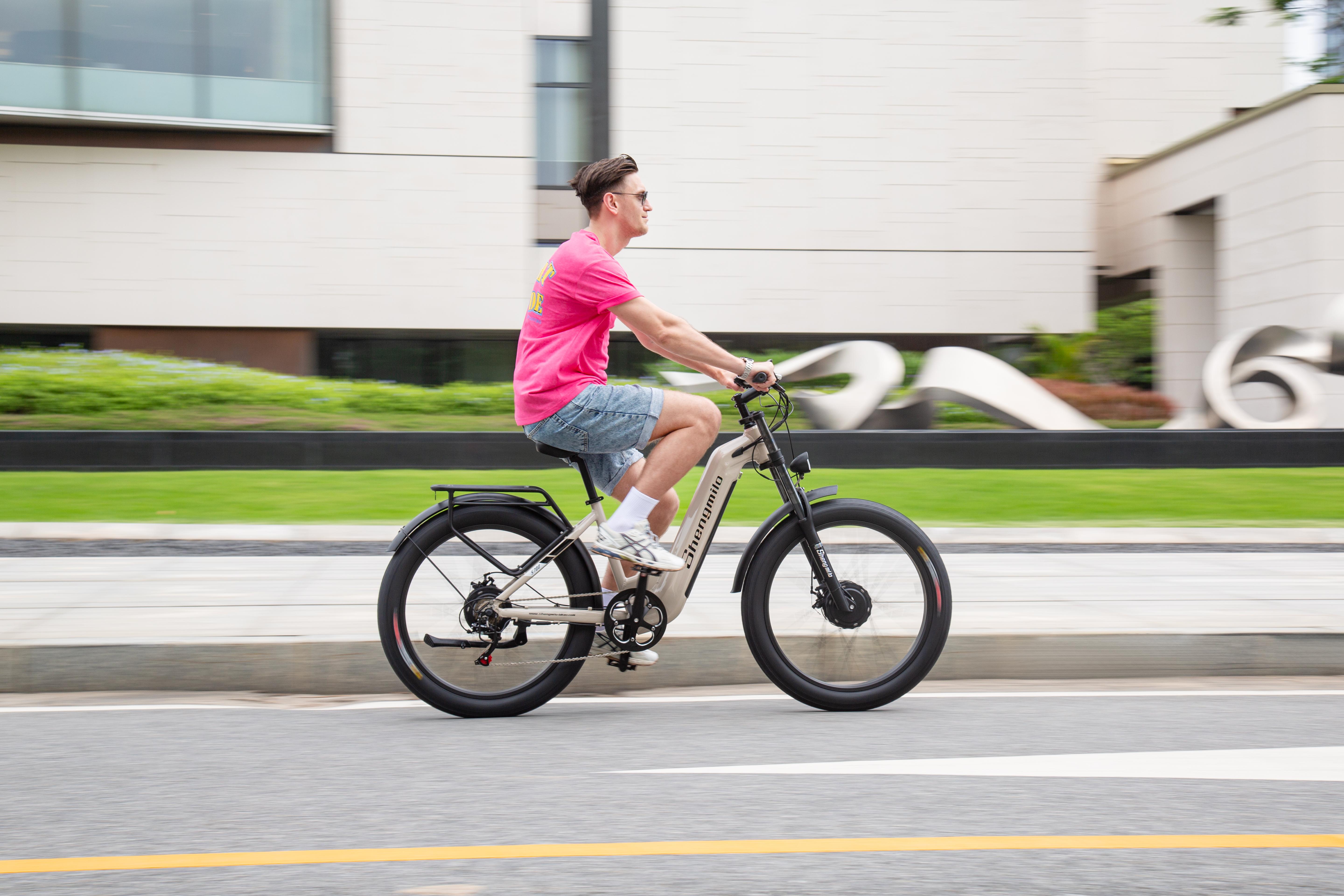 Shengmilo S700 Ebike Mountain Snow Electric Bike 48V17.5Ah Battery 2000W Dual Motor Eiectric Bicycle 26 Inch City Fat Tire Electric Bike