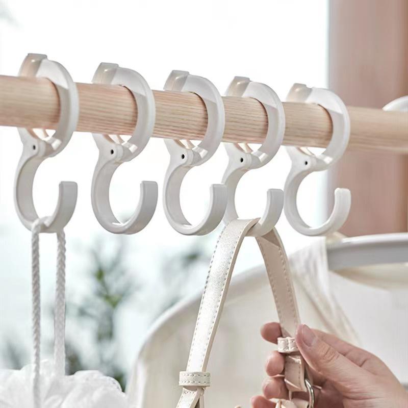 Plastic Multi-Purpose  Coat Rack Hooks S Hanging Hooks Hangers Windproof Hook Wardrobe Kitchen Portable Hook