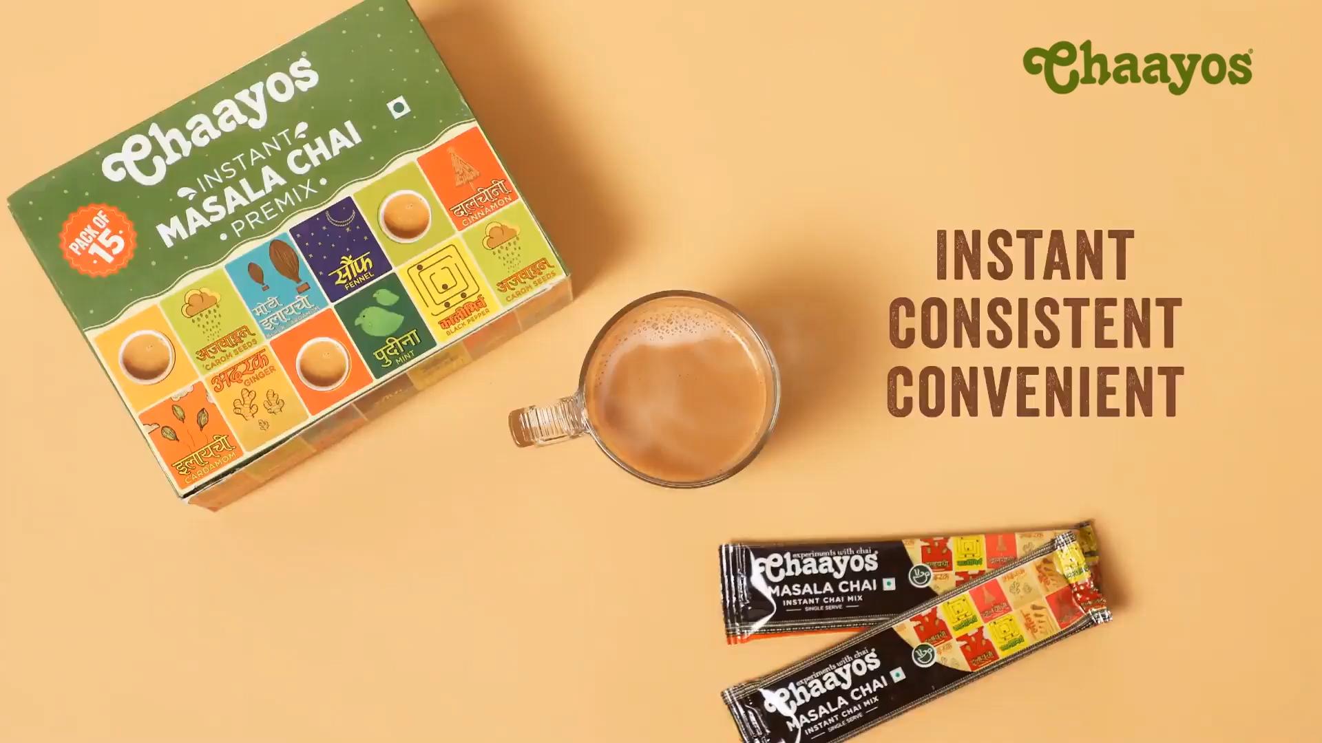 Быстрорастворимый премикс для чая со вкусом масала и обычным сахаром (14 г * 36 пакетиков ) (Делает 100мл) | Чайный порошок масала | Чай премикс