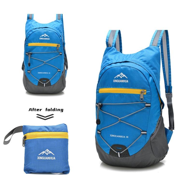 Новая ультралегкая складная сумка для улицы, мужской и женский рюкзак, водонепроницаемая кожаная сумка, складной рюкзак для отдыха на природе