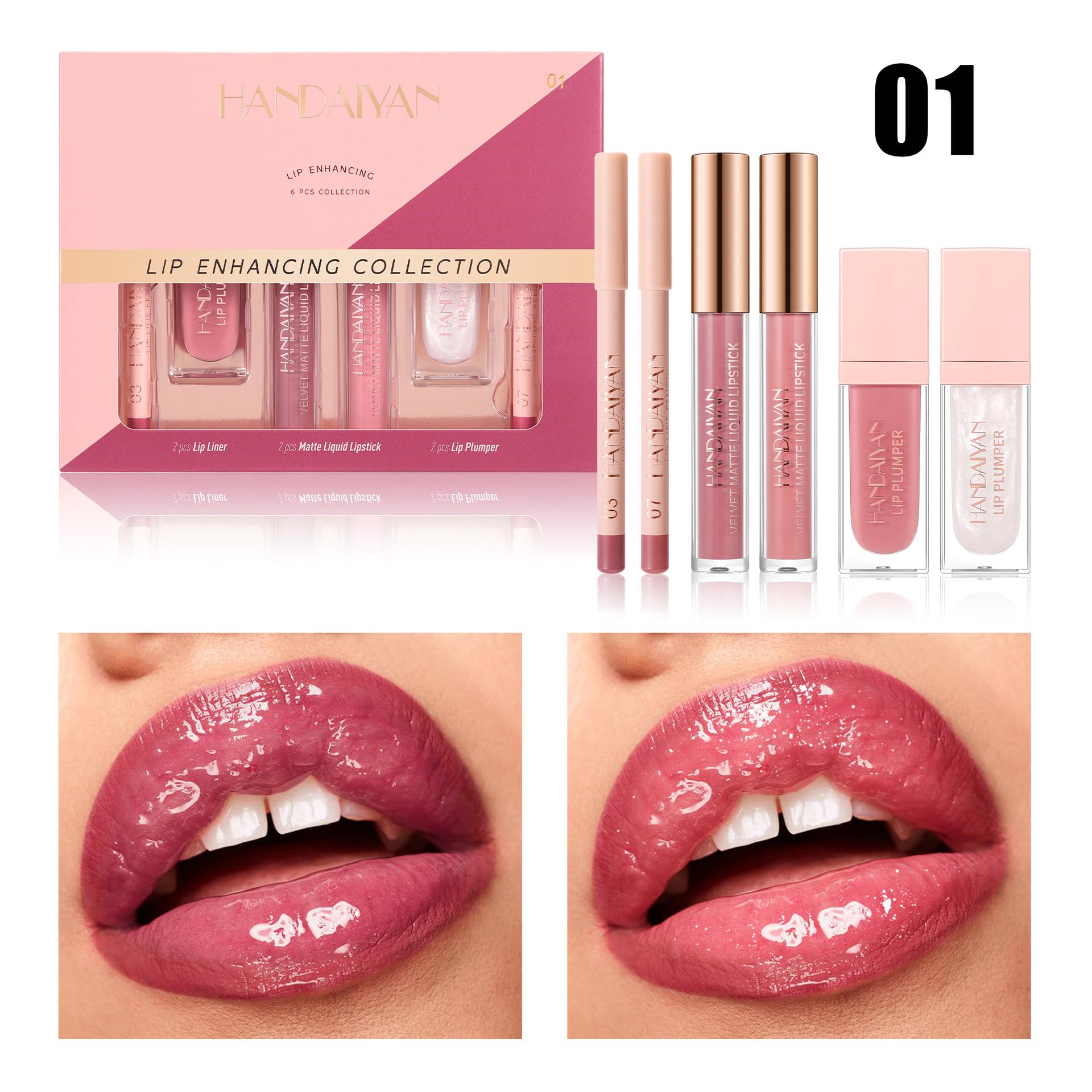 Lip Liner, Matte Lipstick and Nourishing Lip Oil Set for Stunning Versatile Effects, Ideal for Lip Makeup Lovers, Everyday and Special Occasions