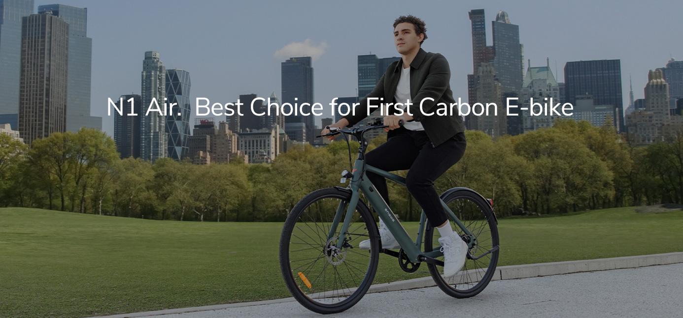 ENGWE N1 AIR Сверхлегкий карбоновый электровелосипед | 36 В 10 А·ч, запас хода 100 км | GPS Anti-Theft | Shimano 7-скоростной