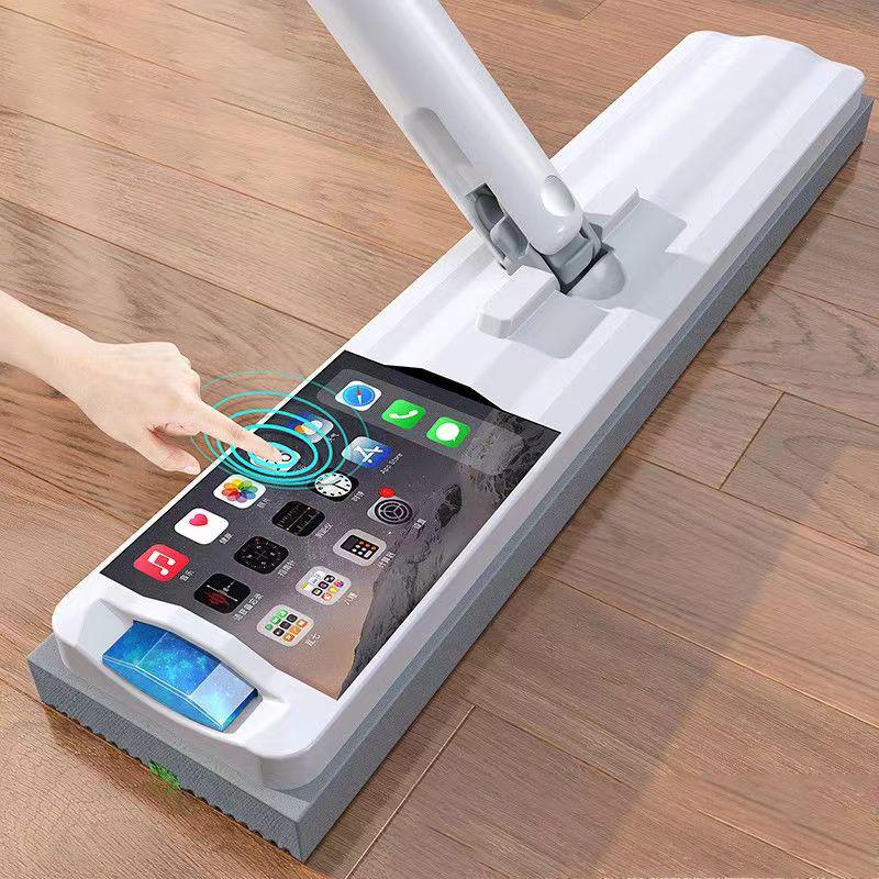 Clean Mops Magic Squeeze Flat Mop Hand Free Washing Wash Floor Cleaning With Wringing Mop Rag Pads Microfiber Mop for Household