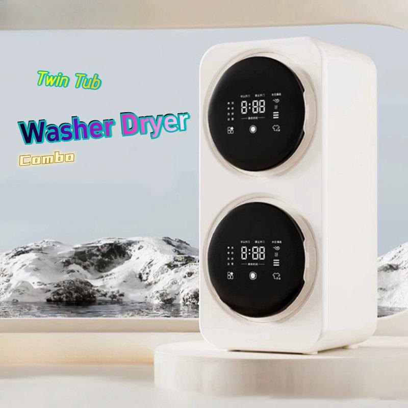 Стиральная машина с одним/двумя барабанами, бытовая стиральная и сушильная машина для мелкого нижнего белья, носков, встроенного типа, настенная, настольная