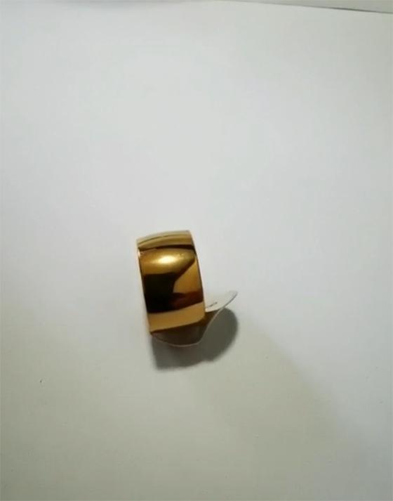 12 мм Не выцветает Классические обручальные кольца Обручальные кольца с покрытием из желтого золота Кольца из нержавеющей стали для мужчин и женщин