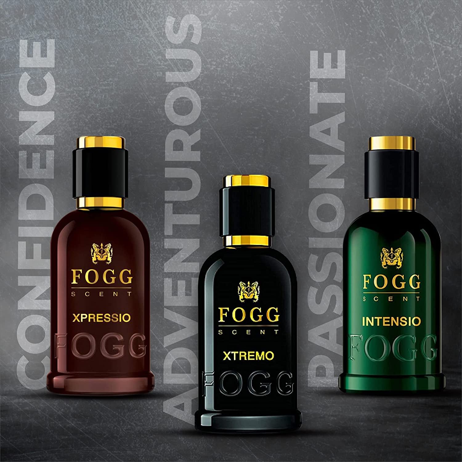 Fogg Intensio Scent, парфюмерная вода, мужские духи, стойкий свежий, экзотический и успокаивающий аромат, 100 мл
