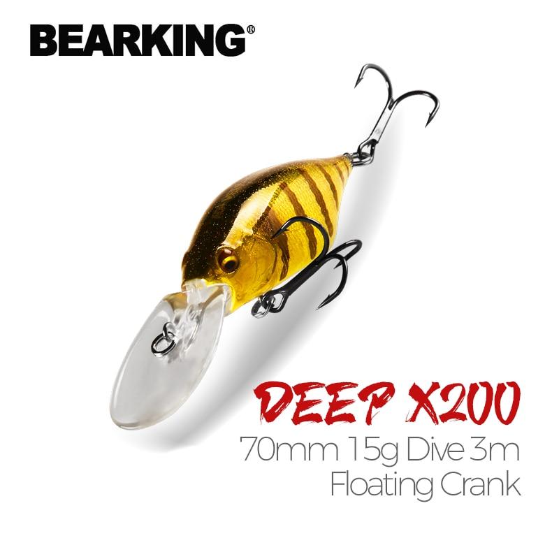 Bearking 70 мм 15 г погружение 3 м магнитная весовая система рыболовные приманки Minnow Crank Wobbler качественные рыболовные снасти крючки для рыбалки
