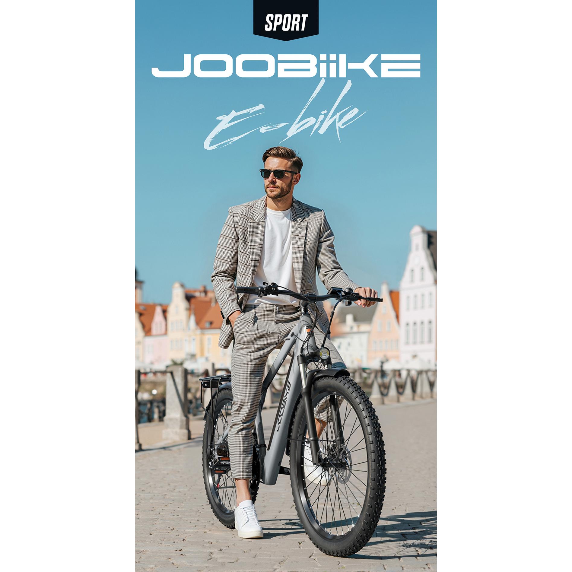 JOOBIKE JOO2 Adult Electric Bicycle With TowSeat 1000W 48V16Ah 29 Inch All Terrain Tires Electric Bike Outdoor Riding E-Mountain Bike