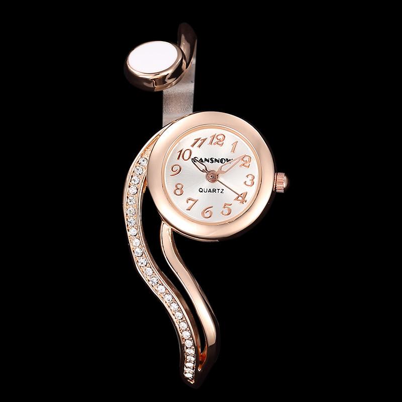 Roseguld Skive Dameure Fuld Stål Analog Kvarts Armbåndsur Hot Montre Femme 2020