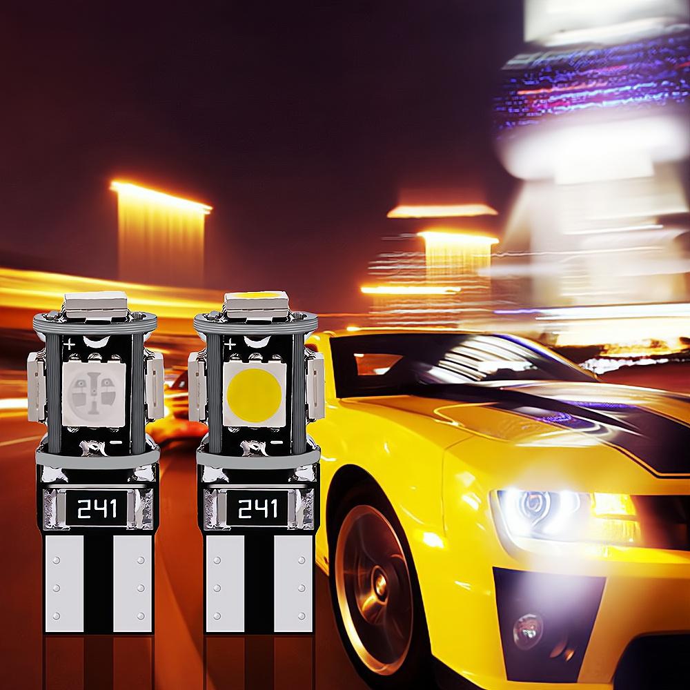 Canbus Белый Синий Красный Желтый Зеленый T10 5smd 5050 Светодиодный Автомобильный Свет W5w 194 241 Лампы с ошибками
