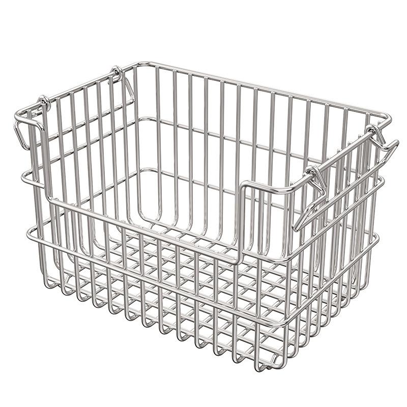 304 Stainless Steel Storage Basket Kitchen Storage Basket Snack, Fruit, and Vegetable Organizer Desktop Storage Rack