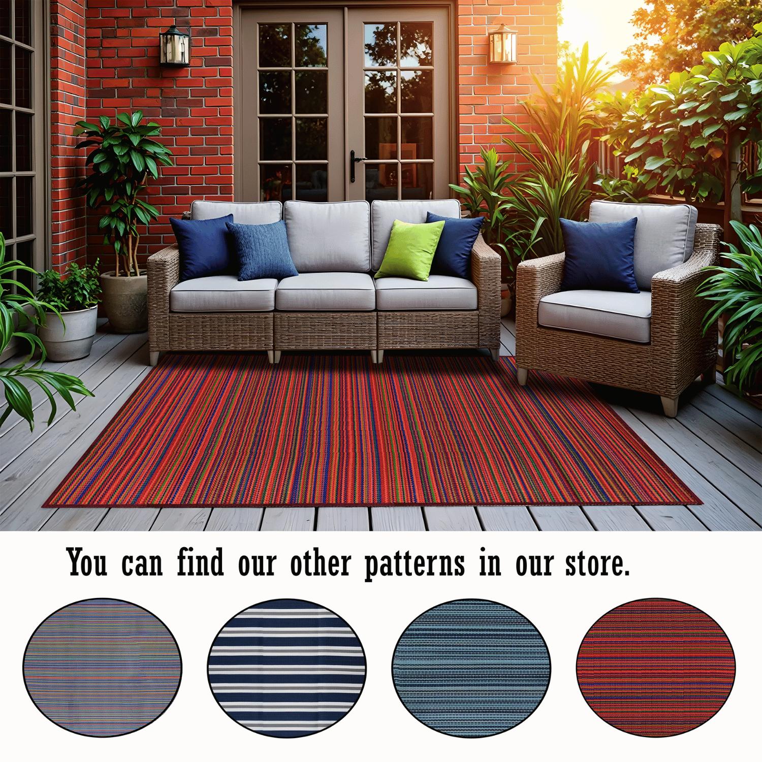 Outdoor Plastic Straw Rug, Large Outdoor Plastic Rug, Reversible Mat, Carpet for Patio, Camping Mat, Outside Carpet, Garden Plastic Carpet