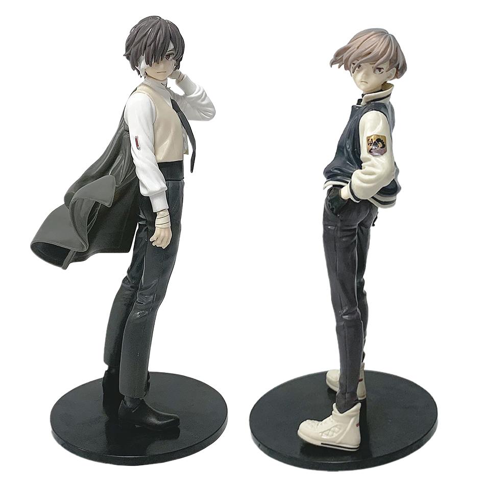 Bungou Stray Dogs Anime Figure Youth Dazai Osamu Action Figure Nakahara Chuuya Figurine PVC Collection Model Doll Toy