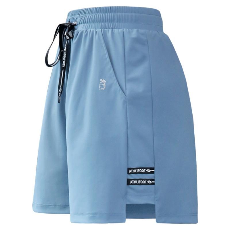 Женские спортивные шорты больших размеров для бега, йоги, свободные, антибликовые, наружные, фитнес-штаны средней длины