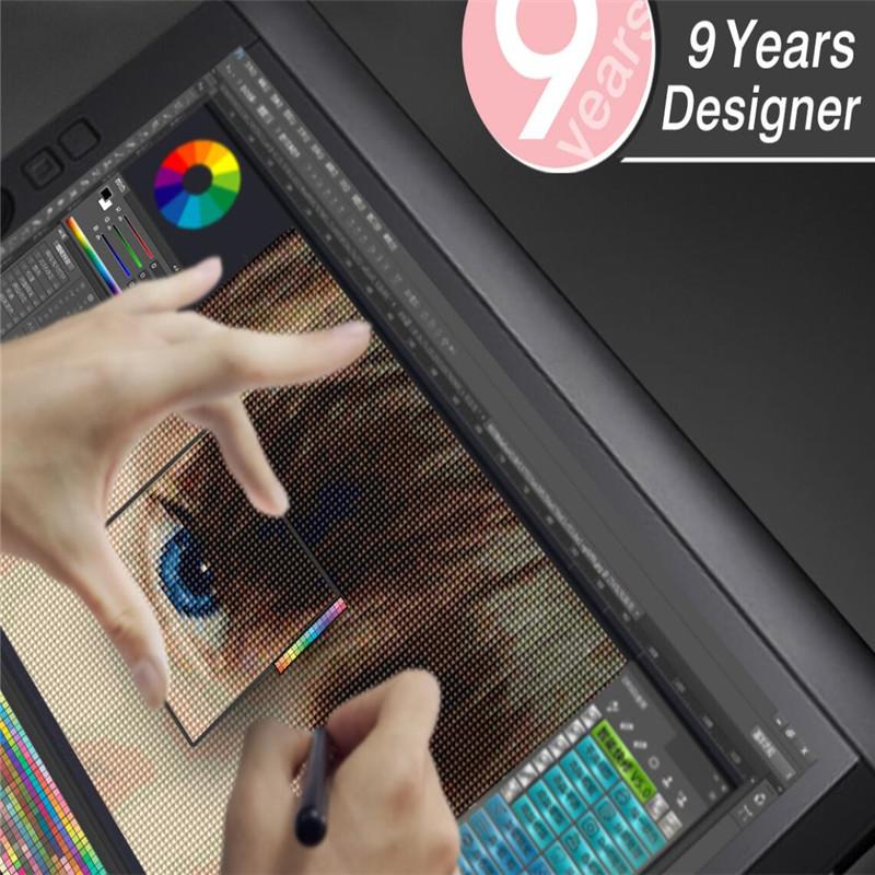 Huacan Diamond Mosaic Animals Pictures Rhinestone Diamond Embroidery Scenic Cross Stitch