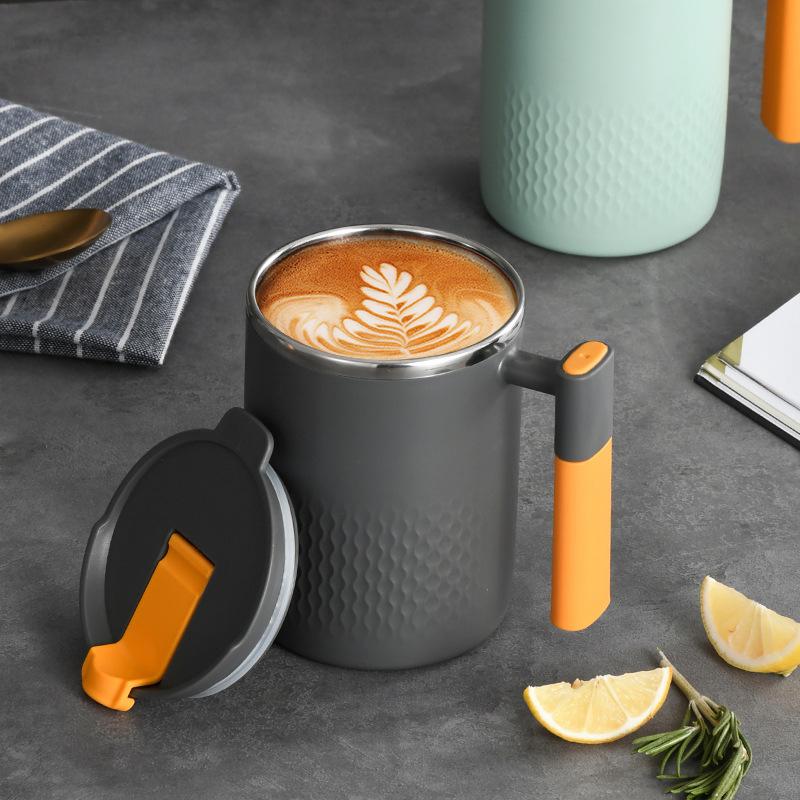 304 Stainless Steel Mug With Tea Leak Tea Cup Double Layer Coffee Cup Japanese Tea Cup Milk Cup