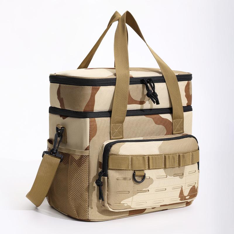 Double-layer incubator Outdoor large-capacity insulation bag Portable anti-leakage ice bag Going out camping picnic bag