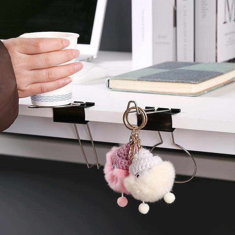 1 шт. Подставка для чайных чашек, бытовая, без перфорации, настольная полка для хранения, крюк-кронштейн, офисный органайзер для ручек, зажим для хранения чашек