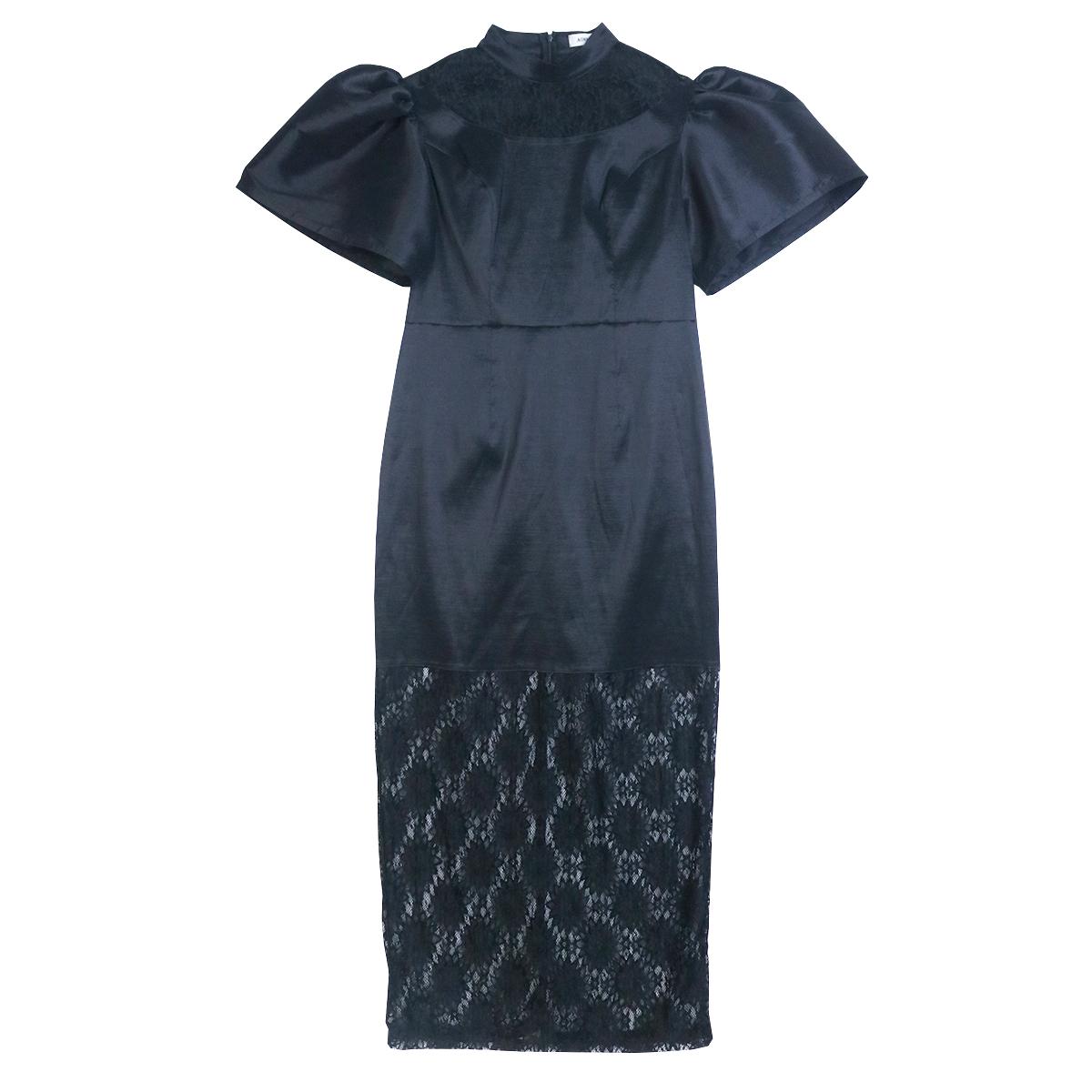 AOMEI Черные кружевные лоскутные вечерние платья для женщин. Элегантные открытые платья макси для празднования стильных официальных платьев для летних мероприятий.