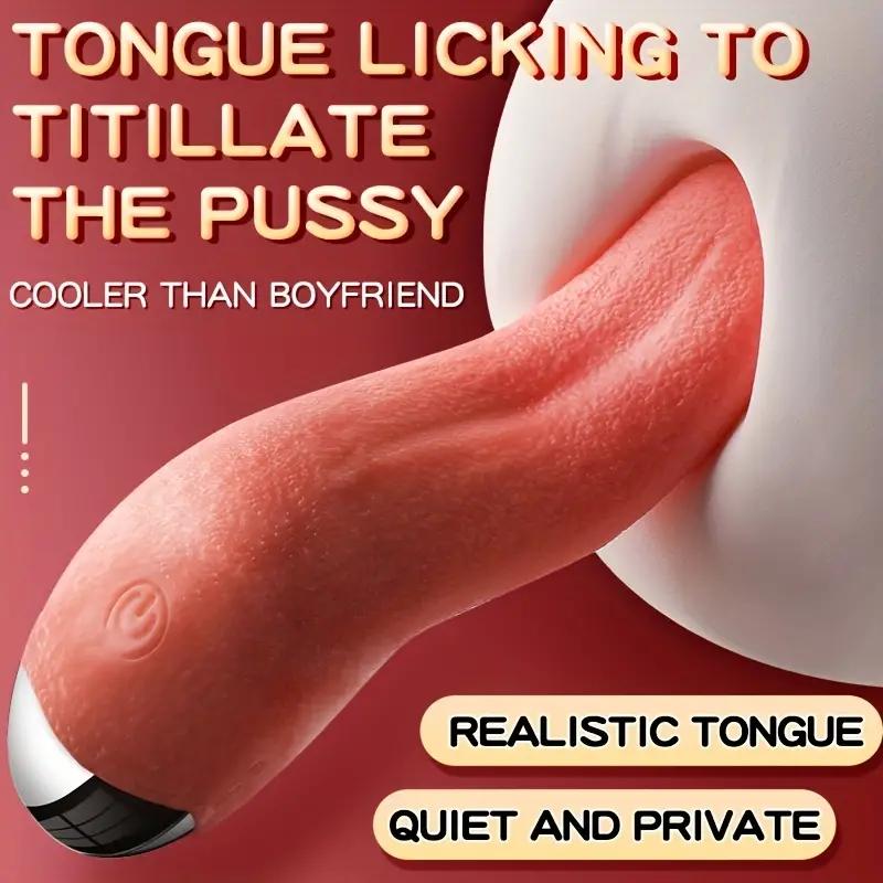Realistic Tongue Licking Vibrator For Women G Spot Clitoral Stimulation Mini Clit Sex Toys Rechargeable Nipple Masturbator