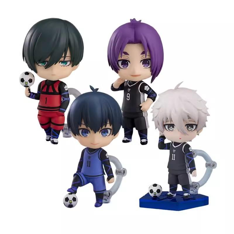 Аниме Blue Lock Rin Itoshi Mikage Reo Isagi Yoichi Фигурка Q Версия Подвижная Модель ПВХ Игрушки Подарки