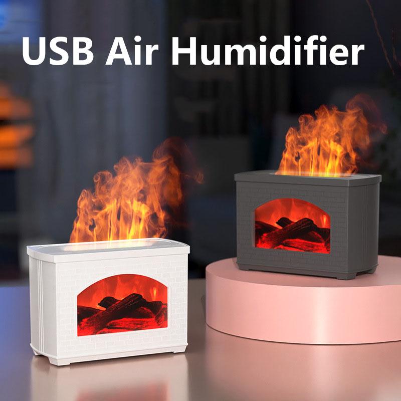 Новый креативный увлажнитель воздуха USB окружающий свет имитация пламени машина для ароматерапии распылитель очистки воздуха