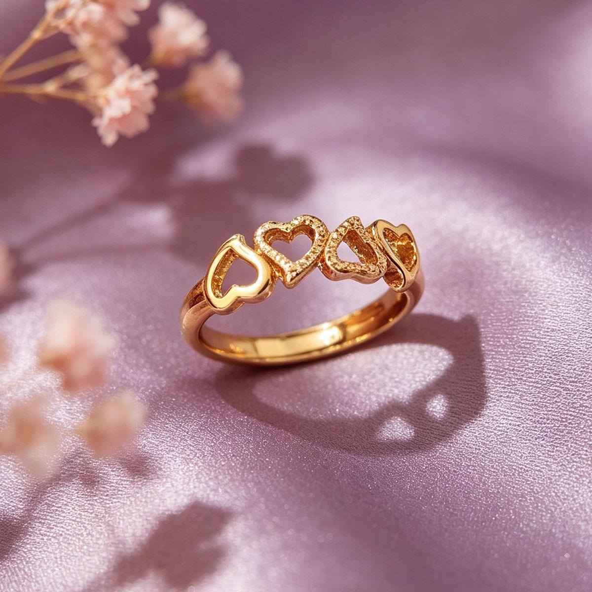 New style simple love ring for women, niche design, versatile, adjustable, Valentine's Day daily wear ring
