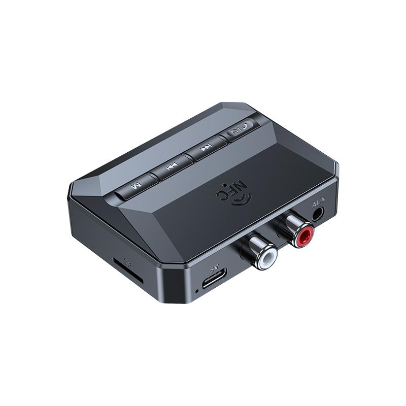 NFC Bluetooth 5.3 Audio Receiver RCA 3.5mm AUX USB Wireless Adapter With MIC Support U-Disk/TF Card Play For Car Kit Speaker
