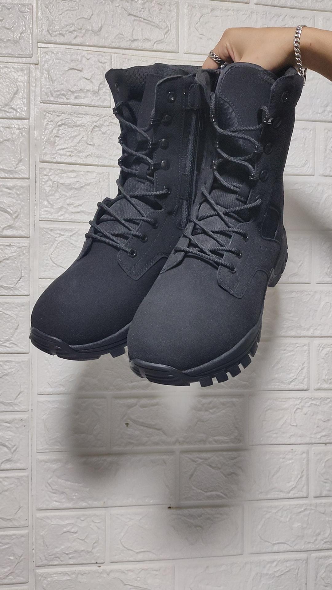 Мужские военные ботинки, уличные альпинистские ботинки, походные ботинки, ботинки для пустыни, водонепроницаемые прочные высокие сапоги, большой размер