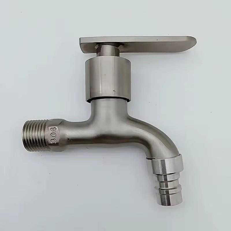 G1/2'' Смеситель для стиральной машины, кран для ванны, кухонный кран из нержавеющей стали 304, матовый водопроводный кран для ванной комнаты, настенный кран для сада