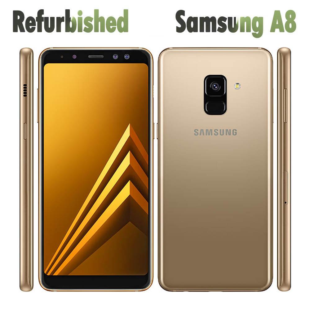 95% New Refurbished Samsung Galaxy A8 (2018) A530F Mobile Phone 5.6" Octa-core 16MP 4GB RAM 32GB ROM