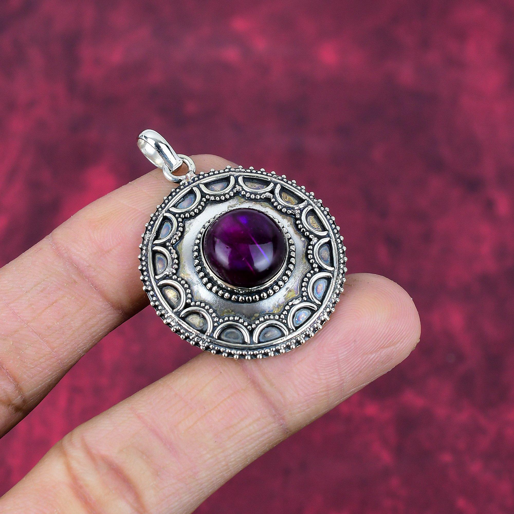 Ювелирные изделия с фиолетовым лабрадоритом, кулон из стерлингового серебра 925 пробы, ювелирные изделия ручной работы с драгоценными камнями, подарки для жены, абсолютно новый кулон