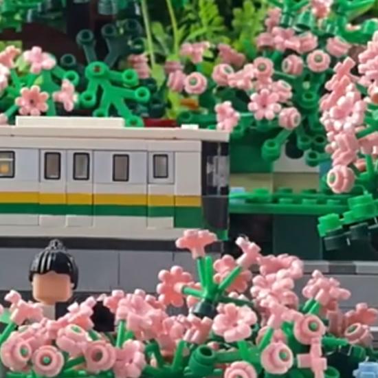 WANGE Пятилепестковый цветок Конструктор 530 деталей Маленькие совместимые кубики Элементы фермы Аксессуары MOC DIY Насыпью Детская игрушка №24866