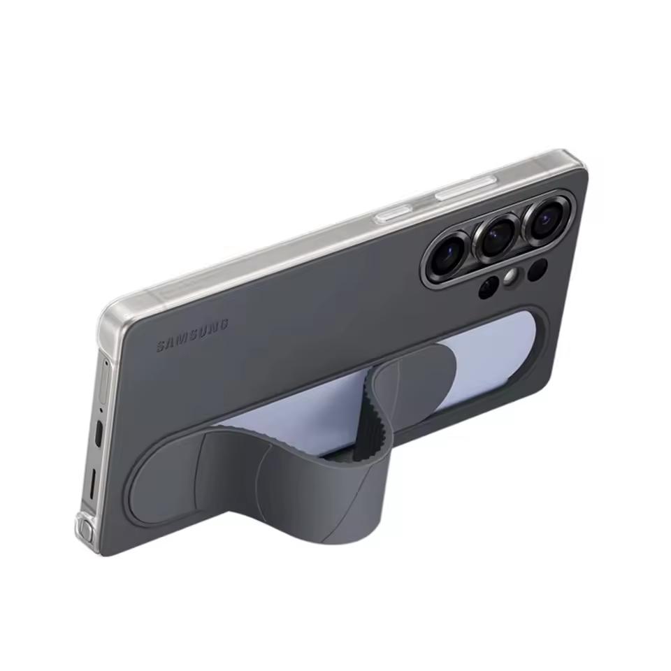 Samsung Чехол Stand Grip Case для Samsung Galaxy S25 Ultra, роскошный эластичный силиконовый ремешок на запястье, противоударный чехол для Samsung S25 Ultra